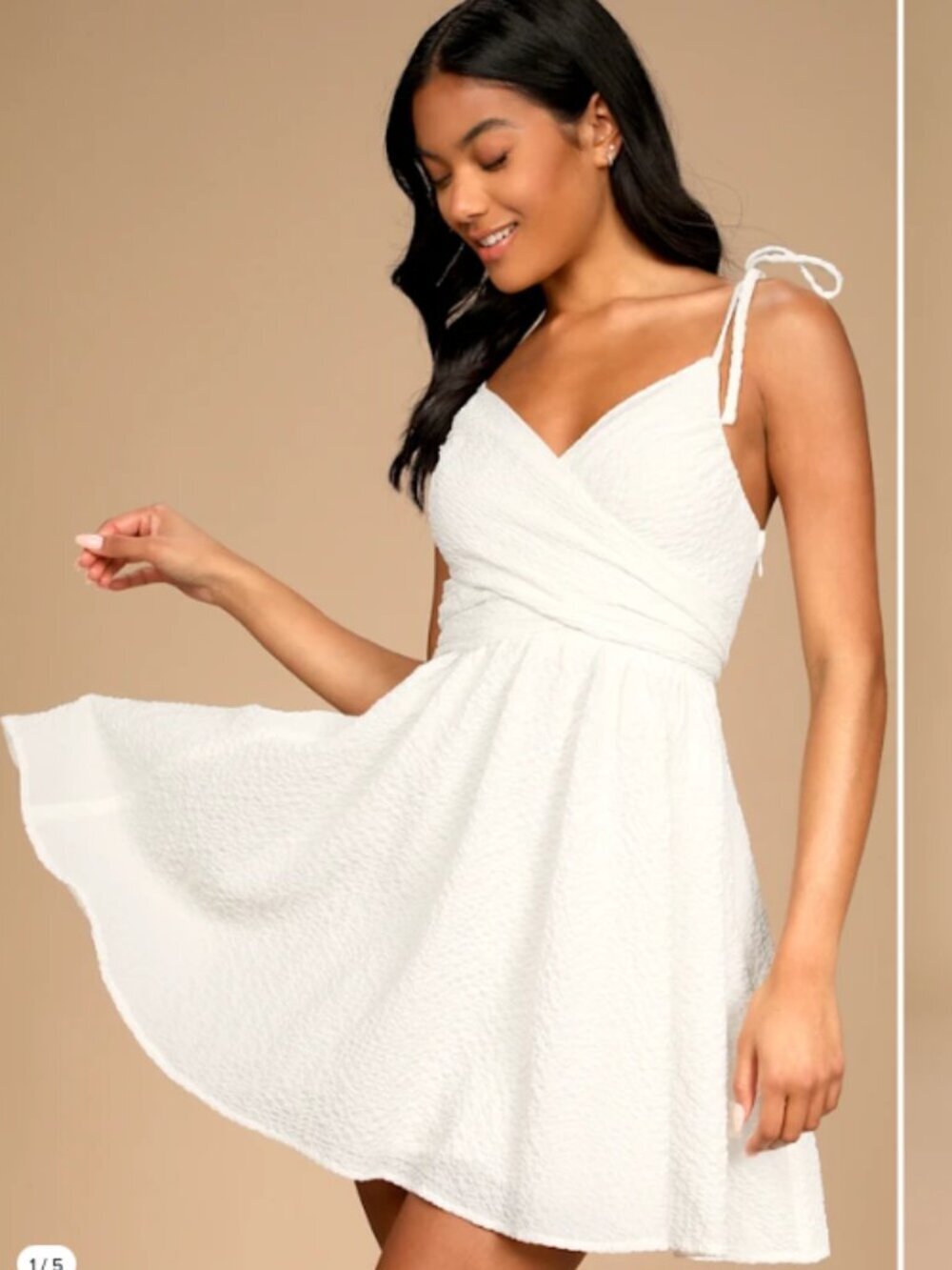 LULU's Bachelorette Engagement Bridal Shower Casual Babydoll Ruffles Min…
